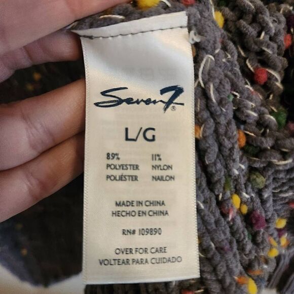 Seven7 Sweater 80s Large Confetti - Picture 4 of 4